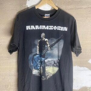 Vintage Rammstein 2001 Tour Tee Black Size Large